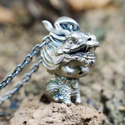 Dragon Guardian Pendant | Handcrafted Totem Amulet | Spiritual Protector Necklace | Eastern Mythical Beast Jewelry