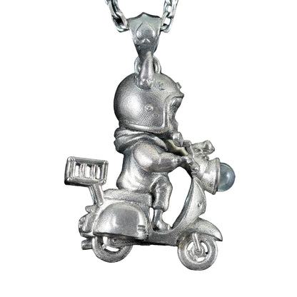 Night Rider Messenger Pendant | Handmade Gothic Fantasy Jewelry Gift for Men & Women