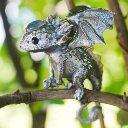 Mystic Little Dragon Guardian Pendant | 925 Silver Fantasy Necklace | Symbolic Handmade Protector Jewelry Gift