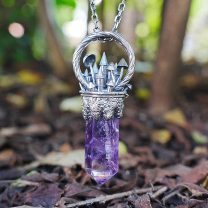 Handcrafted Castle Pendant, 925 Silver, Unique Fantasy Jewelry, Magic Castle Necklace, Perfect Fantasy Gift, Mystical Jewelry