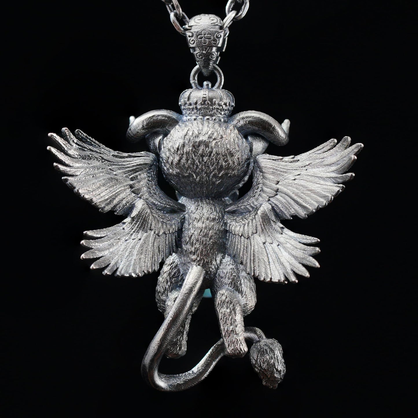 Guardian Angel Pendant, Spiritual Animal Totem, Symbol of Inner Peace and Protection, Gift for Meditation Lovers