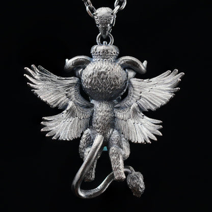 Guardian Angel Pendant, Spiritual Animal Totem, Symbol of Inner Peace and Protection, Gift for Meditation Lovers