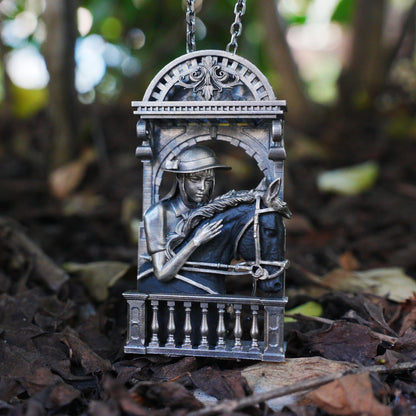 Silent Farewell Pendant | Handmade 925 Silver & Black Jade Horse Necklace | Emotional Keepsake Jewelry for Animal Lovers & Soulful Spirits