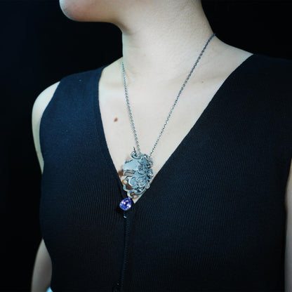 Unicorn Totem Necklace in 925 Sterling Silver | Handmade Fantasy Jewelry Gift for Her