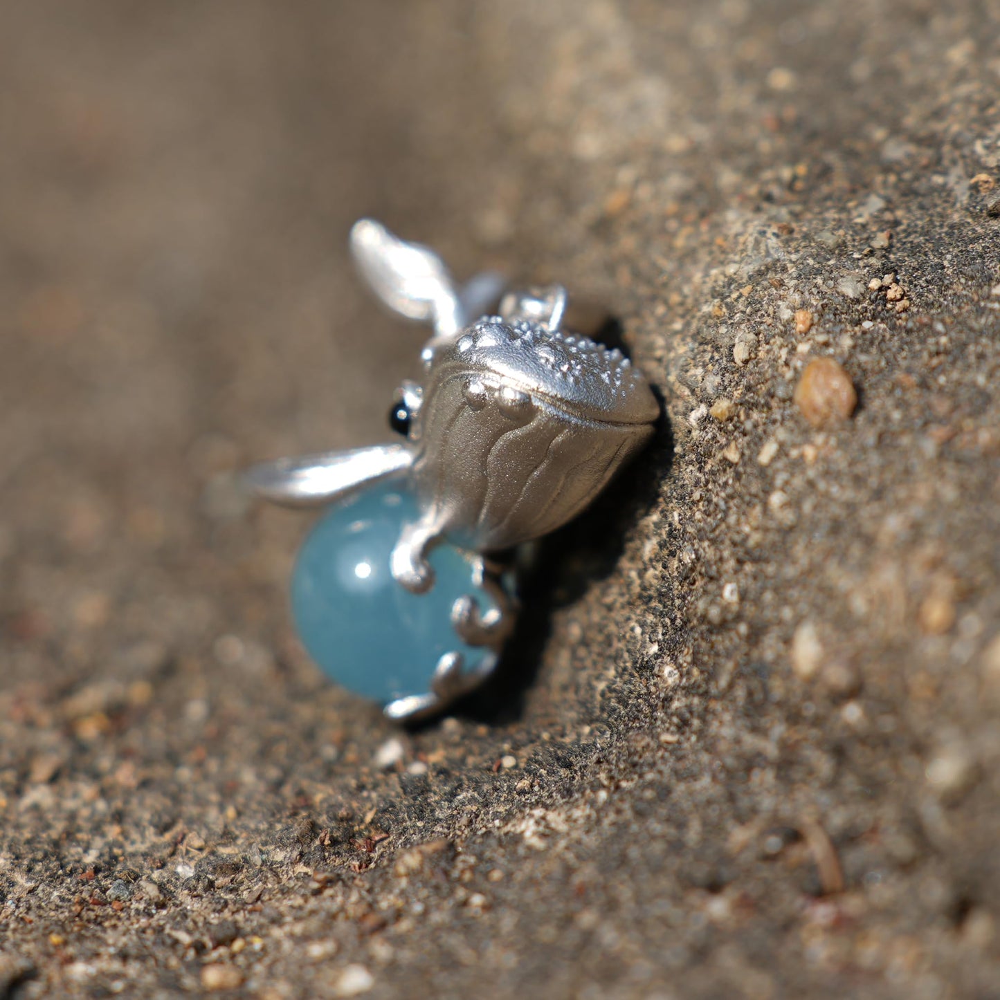 Stellar Whale Pendant | 925 Sterling Silver & Aquamarine Necklace | Spiritual Whale Amulet for Dreams & Intuition | Handmade Ocean Jewelry Gift