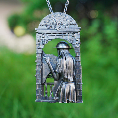 Silent Farewell Pendant | Handmade 925 Silver & Black Jade Horse Necklace | Emotional Keepsake Jewelry for Animal Lovers & Soulful Spirits