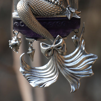 Amethyst Mermaid Pendant | Handcrafted 925 Sterling Silver Ocean Goddess Necklace | Fantasy Sea Jewelry Gift for Her, Unique Mythical Art