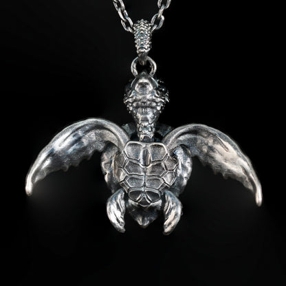 Sea Turtle Pendant | Handmade Ocean Spirit Necklace with Amethyst & Agate | Symbol of Protection, Wisdom & Calm | Gift for Divers & Ocean Lovers