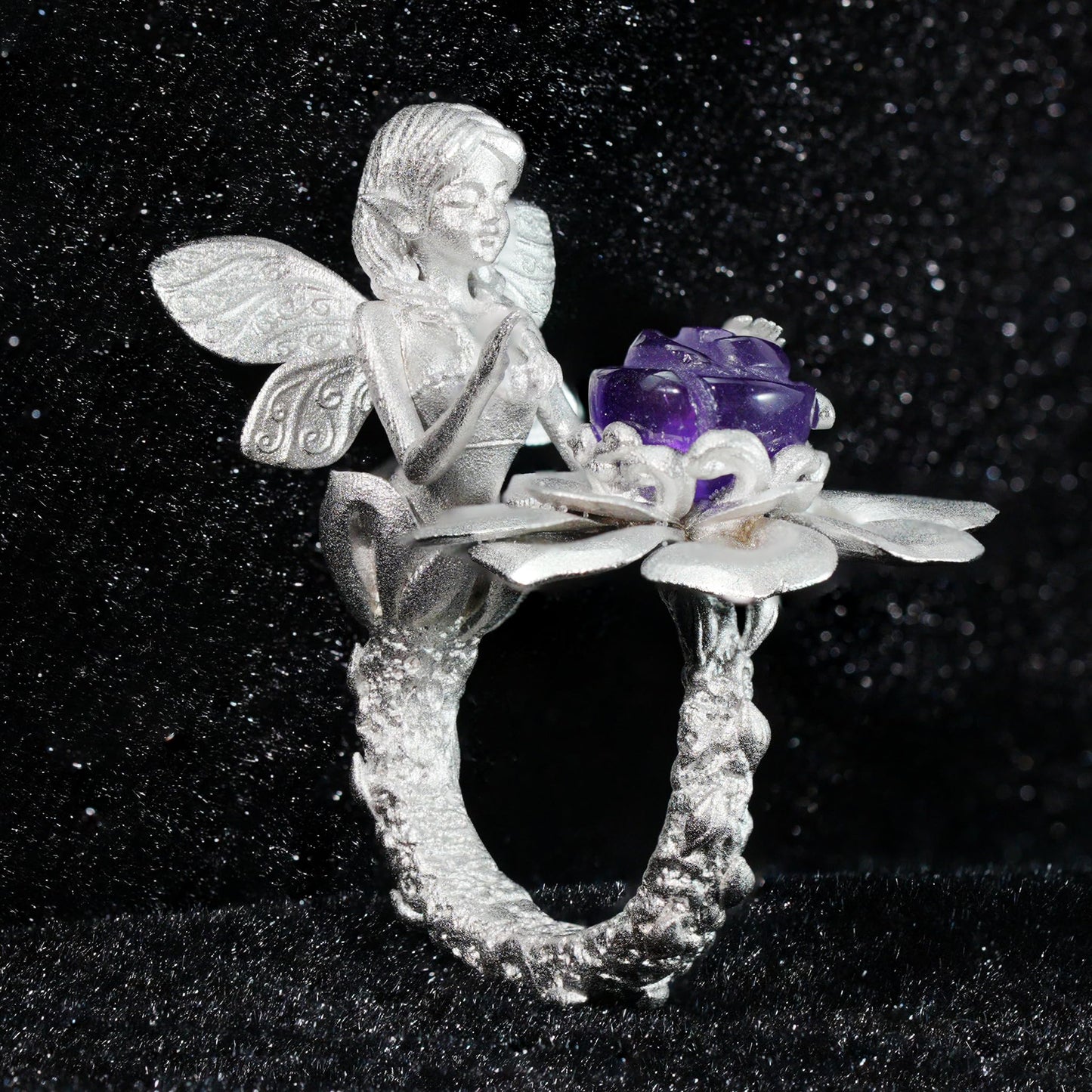Flower Language Dreamkeeper Ring, Opa Goddess Soul Symbol, Protection of Wishes and Inspiration, Jewelry of Dream Fulfillment