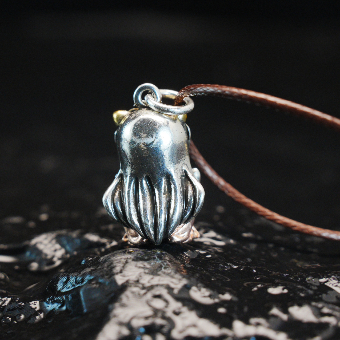 Gothic Warrior Girl Pendant, Fantasy Beast-Eared Guardian Necklace, Anime Cosplay Jewelry