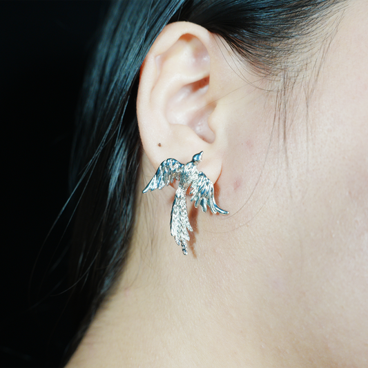 Soaring Bird Ohrringe Freiheit Flügel Design Leicht Messing Schmuck