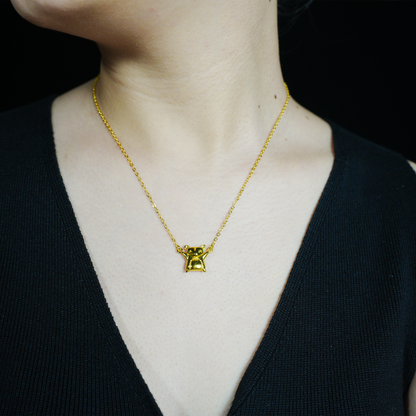 Gold Maus Anhänger Halskette | Niedlicher Tierschmuck