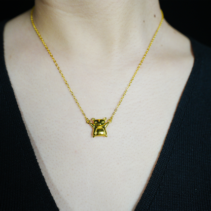 Gold Maus Anhänger Halskette | Niedlicher Tierschmuck