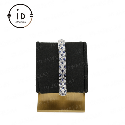 Sapphire and Diamond Bracelet, Luxury Jewelry for Special Occasions, Elegant Gift for Women