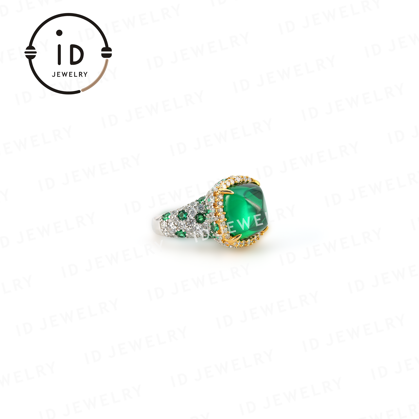 Emerald ring, luxurious ring&Birthday gift for women, anniversary gift