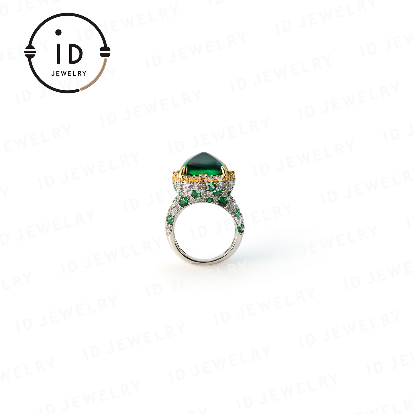 Emerald ring, luxurious ring&Birthday gift for women, anniversary gift