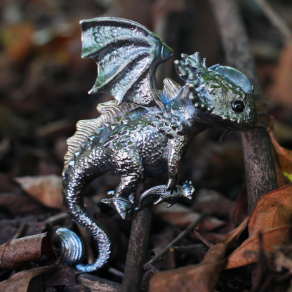 Mystic Little Dragon Guardian Pendant | 925 Silver Fantasy Necklace | Symbolic Handmade Protector Jewelry Gift