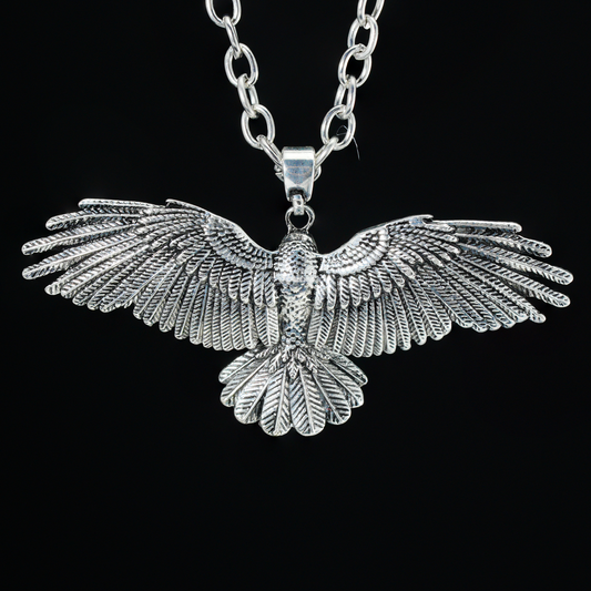 Halskette mit Anhänger „Soaring Eagle“ – Vintage-Halskette mit Freiheitsvogel für Damen und Herren