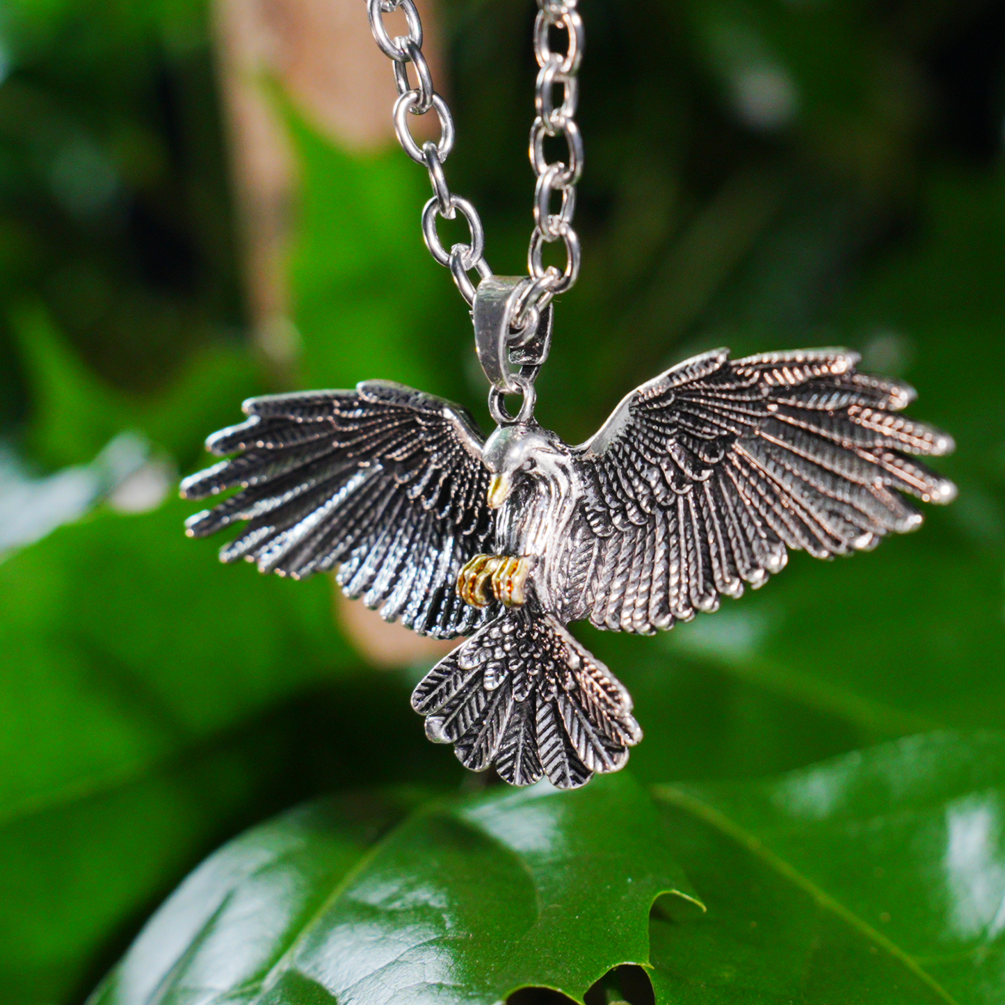 Halskette mit Anhänger „Soaring Eagle“ – Vintage-Halskette mit Freiheitsvogel für Damen und Herren