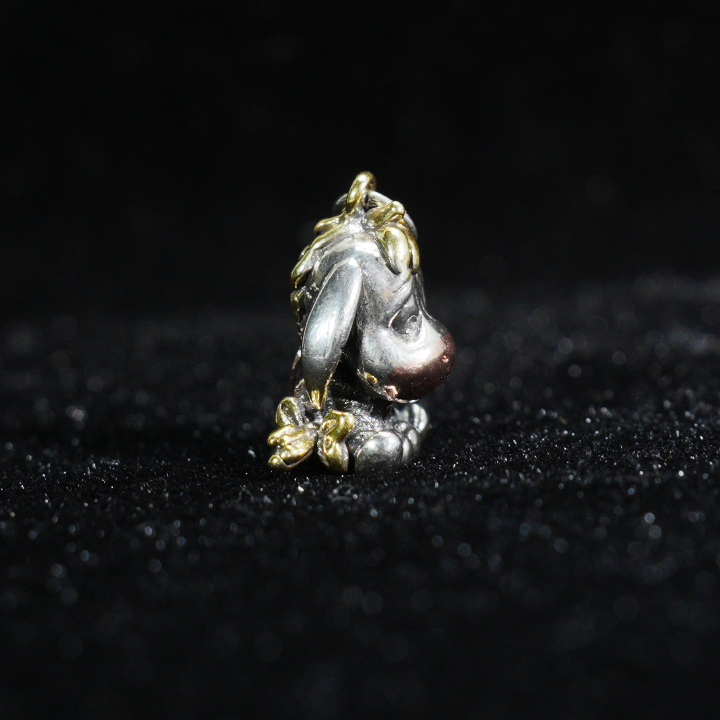 Hug-Ready Donkey Pendant – Cute Donkey Charm with Tricolor Metal Finish, Handmade Animal Jewelry of Joy & Companionship