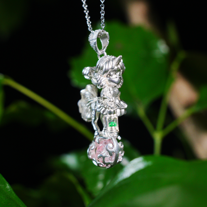 Magischer Einhorn-Mädchen-Anhänger – Süße Fantasy-Halskette für Frauen | Skurriler Fairycore-Schmuck für Träumer &amp; Geschenk für Anime-Liebhaber