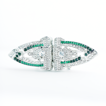 Luxuriöser Schmuck für zwei Tragemöglichkeiten | Dekorative Brosche &amp; Ohrstecker | Vielseitig und auffällig