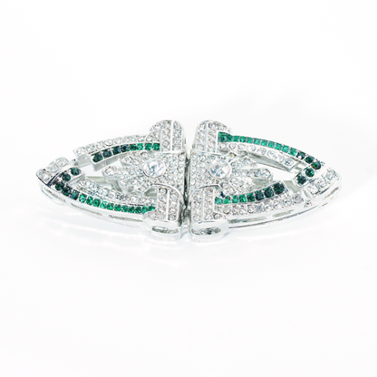 Luxuriöser Schmuck für zwei Tragemöglichkeiten | Dekorative Brosche &amp; Ohrstecker | Vielseitig und auffällig