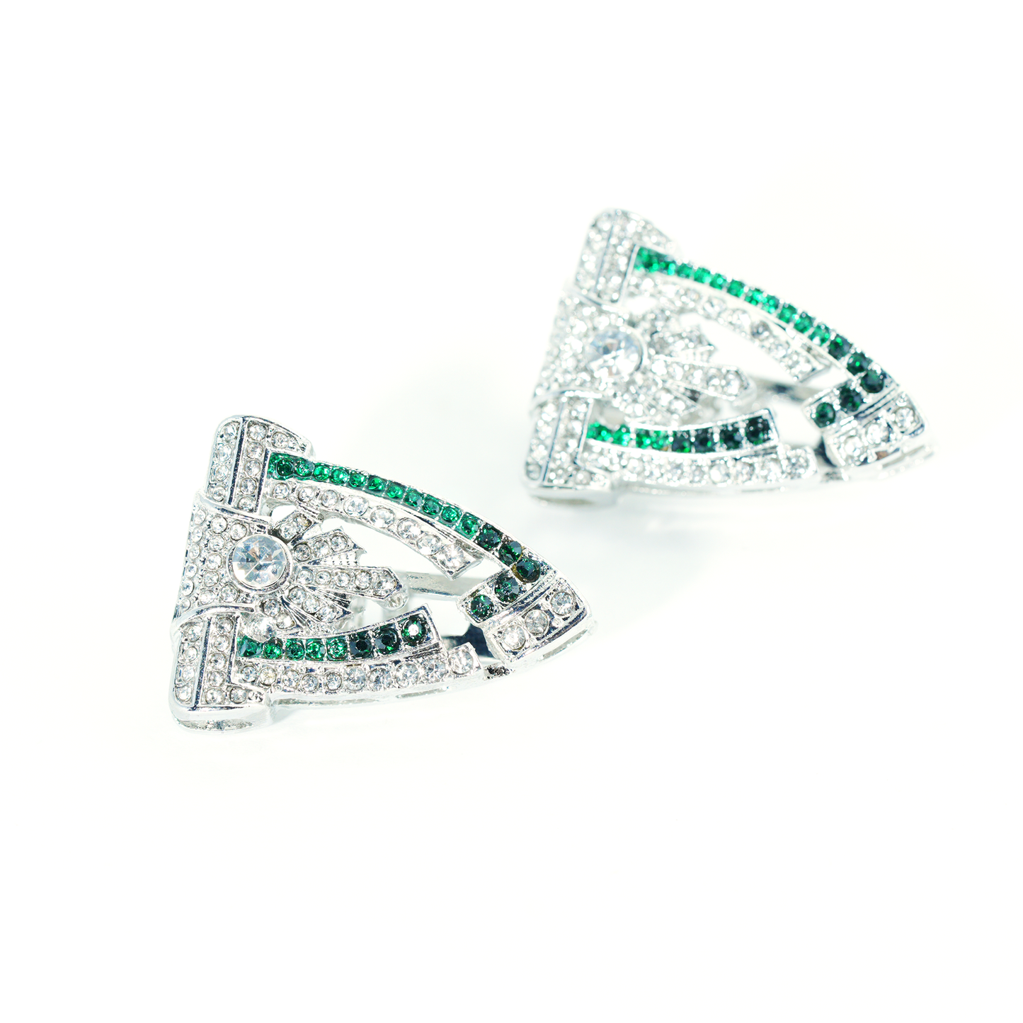 Luxuriöser Schmuck für zwei Tragemöglichkeiten | Dekorative Brosche &amp; Ohrstecker | Vielseitig und auffällig