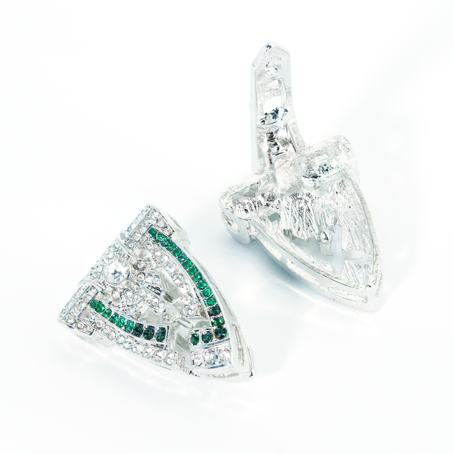 Luxuriöser Schmuck für zwei Tragemöglichkeiten | Dekorative Brosche &amp; Ohrstecker | Vielseitig und auffällig
