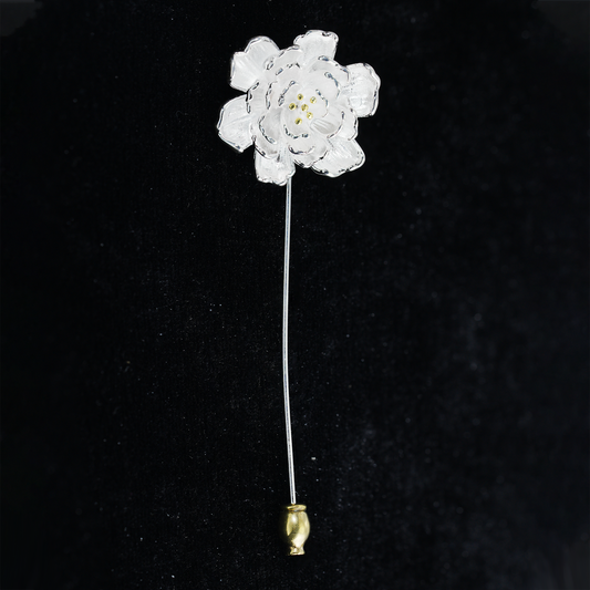 Elegant Begonia Flower Brooch Pin – Romantic Floral Brooch for Women , Perfect for Weddings, Anniversaries, and Everyday Elegance