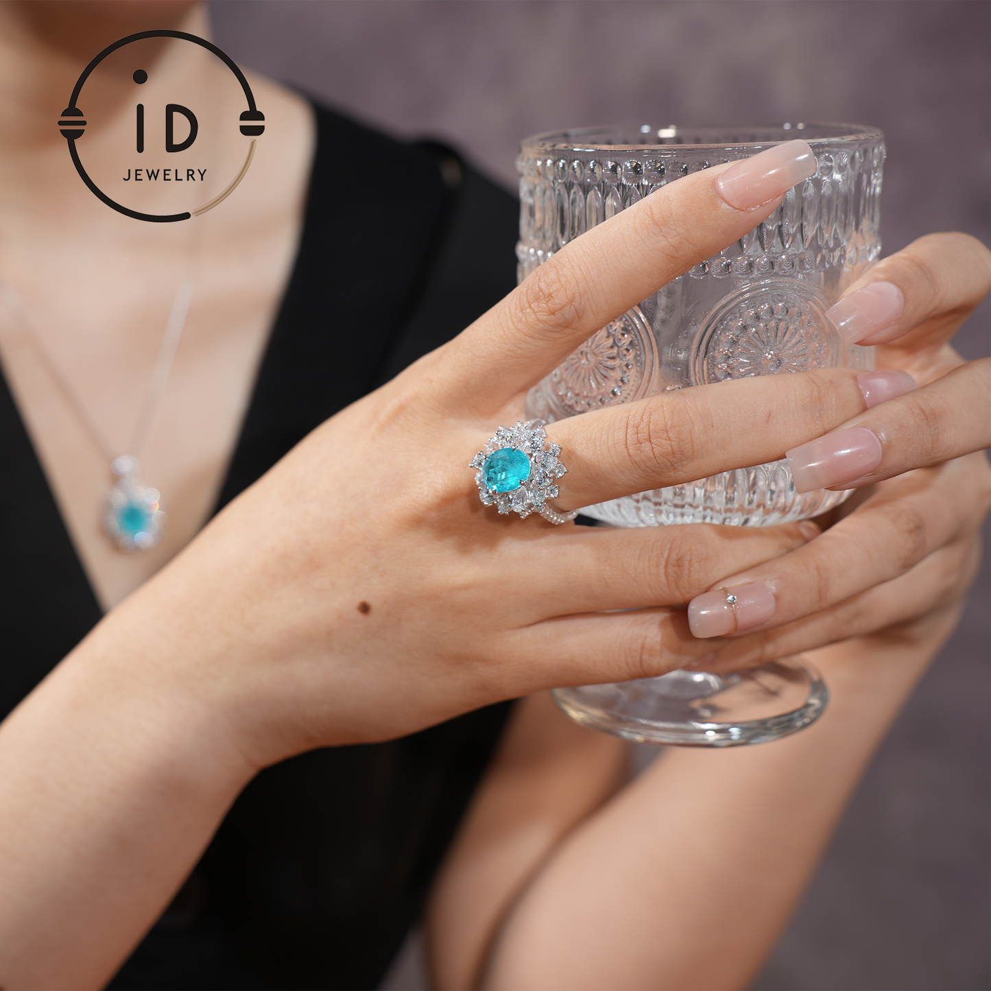 Luxurious Paraiba Tourmaline Ring in 925 Sterling Silver – Perfect Gift for Special Occasions