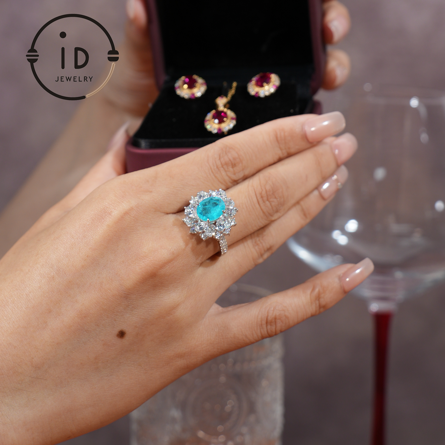 Luxurious Paraiba Tourmaline Ring in 925 Sterling Silver – Perfect Gift for Special Occasions