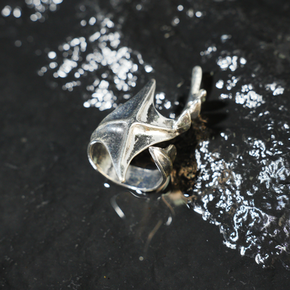 Von Blättern inspirierter Ring, minimalistisches Naturaccessoire, offenes Wickeldesign mit fließenden Kurven, symbolischer Wachstumsschmuck für den Alltag oder als Geschenk