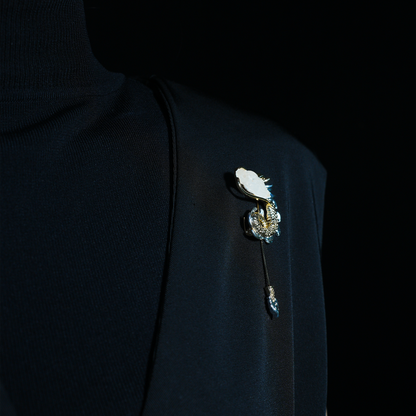 Dragon Brooch Pin for Men | Mythical Eastern Symbol Pin | Elegant Suit Lapel Jewelry Gift