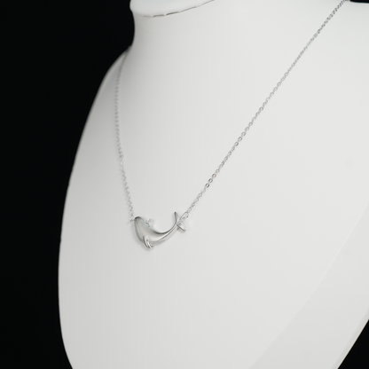 Wal Anhänger Halskette, Süßer Tier Charm, Minimalistischer Choker Schmuck, Alltägliches Geschenk für Sie, Wal Totem