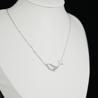 Wal Anhänger Halskette, Süßer Tier Charm, Minimalistischer Choker Schmuck, Alltägliches Geschenk für Sie, Wal Totem