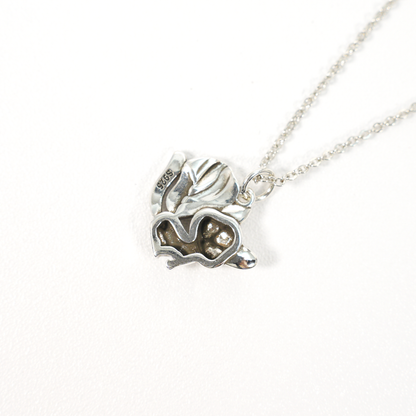 Mystical Fox Necklace | Unique Multi-Tail Fox Pendant | Black Cord Necklace | Magical Gift for Her