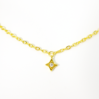 Wunschstern-Halskette, Minimalistische goldene Sternkette für Frauen, zierliches, schickes Layering-Schmuckgeschenk