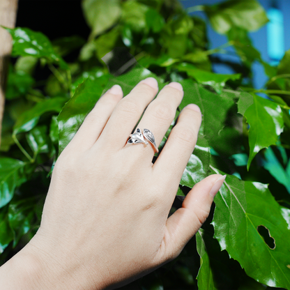 Adjustable Silver Fox Ring, Cute Minimalist Fox Design, Handmade Ring Gift for Her