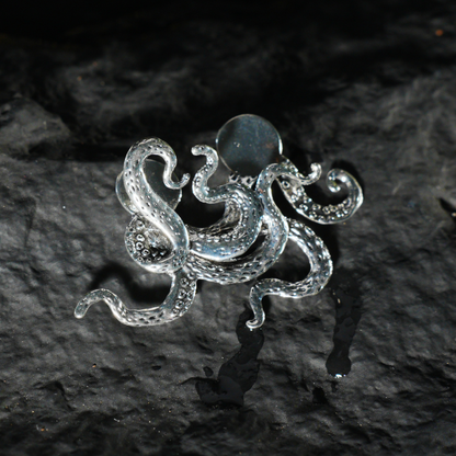 Einzigartige Oktopus-Brosche für Herrenanzüge, kreatives Finish-Design, personalisiertes High-End-Accessoire, ideal für geschäftliche und formelle Anlässe
