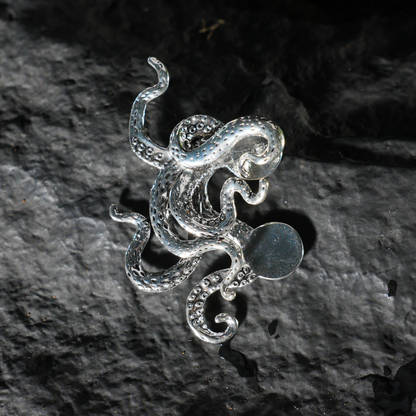 Einzigartige Oktopus-Brosche für Herrenanzüge, kreatives Finish-Design, personalisiertes High-End-Accessoire, ideal für geschäftliche und formelle Anlässe
