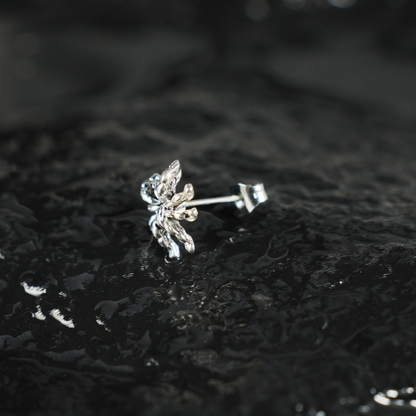 Spinnen Ohrstecker für Damen und Herren, Gothic Punk Style Einzelohrstecker, handgefertigter Spinnenschmuck, Symbolisches Tier Totem Geschenk