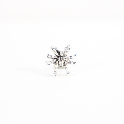 Spinnen Ohrstecker für Damen und Herren, Gothic Punk Style Einzelohrstecker, handgefertigter Spinnenschmuck, Symbolisches Tier Totem Geschenk