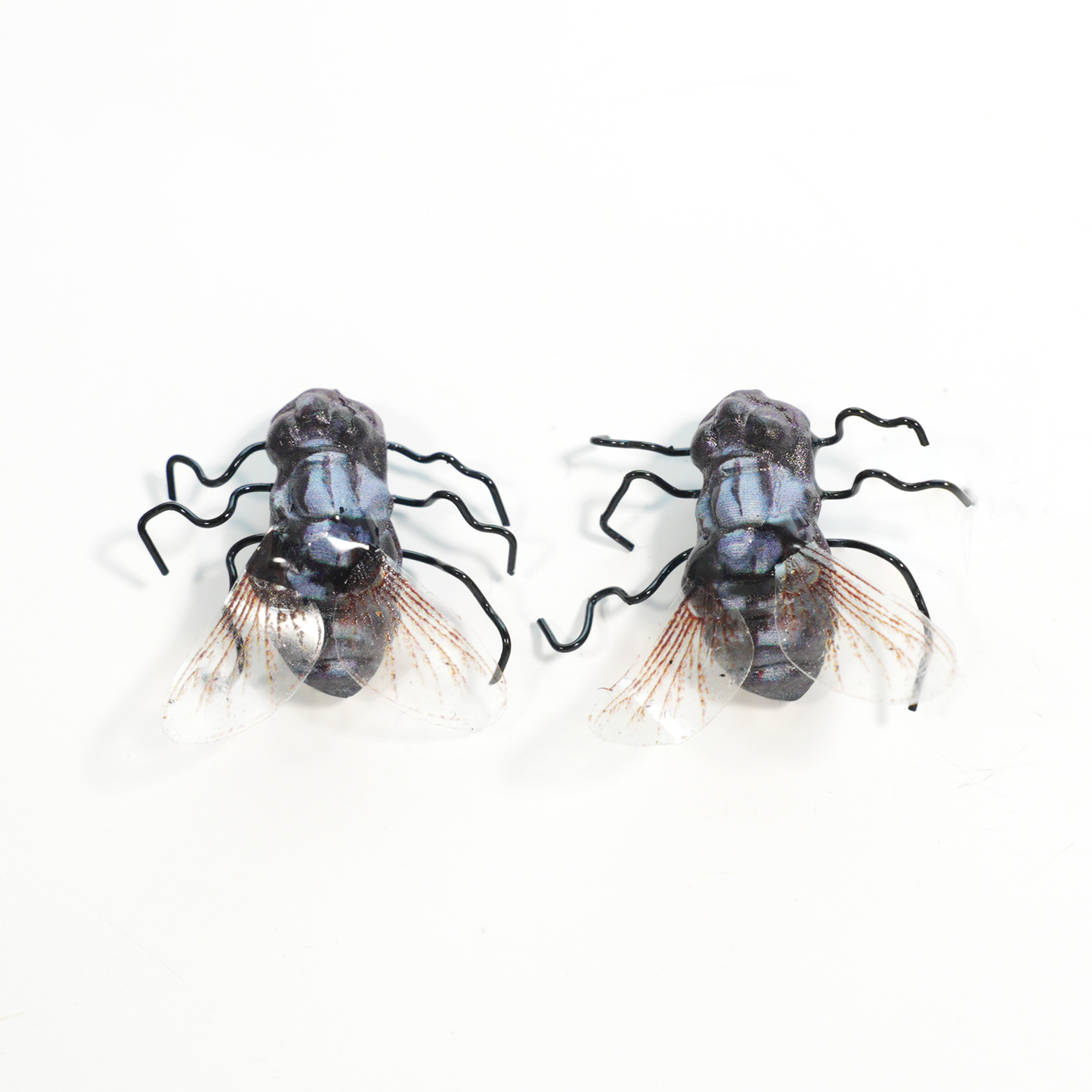 Ohrringe im Insektenstil aus Holz, künstlerisches Design, natürliches Material, einzigartiger Schmuck