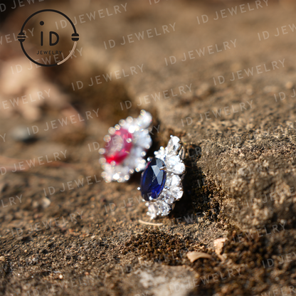 Classic 4-Carat Blue Sapphire Necklace, Elegant Jewelry for Anniversary or Wedding