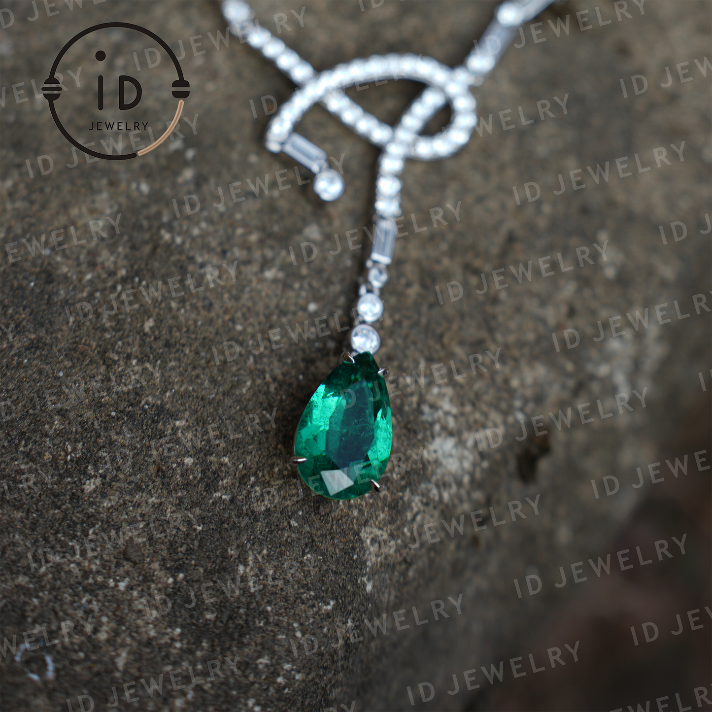 Elegant Emerald Pendant Necklace, 925 Sterling Silver Jewelry, Perfect Gift for Special Occasions