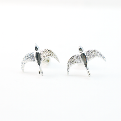 Flying Bird Stud Earrings | Delicate Nature-Inspired Jewelry for Her