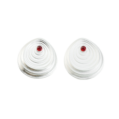 Minimalist Spiral Stud Earrings, Abstract Jewelry for Women, Artistic Modern Gift for Birthday, Anniversary or Self-Love