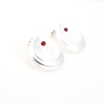 Minimalist Spiral Stud Earrings, Abstract Jewelry for Women, Artistic Modern Gift for Birthday, Anniversary or Self-Love