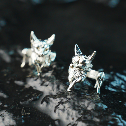 Fox Ear Wrap | Spiritual Totem Earring | Non-Pierced Ear Hook | Mystical Animal Jewelry | Handmade Nature-Inspired Gift